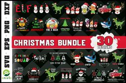Christmas Designs Svg Bundle - SVG, PNG, DXF, EPS Files For Print And Cricut