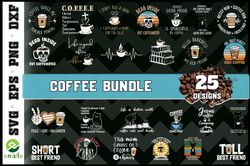 Coffee Graphic Svg Bundle - SVG, PNG, DXF, EPS Files For Print And Cricut