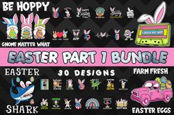 Easter Bundle Part 1 - SVG, PNG, DXF, EPS Files For Print And Cricut