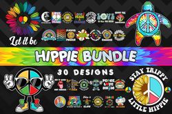 Hippie Bundle Part 3 - SVG, PNG, DXF, EPS Files For Print And Cricut