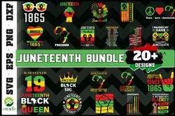 Juneteenth Graphic Bundle - SVG, PNG, DXF, EPS Files For Print And Cricut