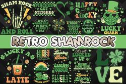 Retro St Patrick Day Bundle SVG - SVG, PNG, DXF, EPS Files For Print And Cricut