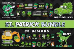 St. Patrick SVG Bundle - SVG, PNG, DXF, EPS Files For Print And Cricut