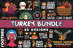 Turkey SVG Bundle - SVG, PNG, DXF, EPS Files For Print And Cricut