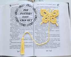 Bookmark crochet pattern, Lace bookmark crochet PDF, Handmade bookmark, Beautiful crochet bookmark, Easy pattern