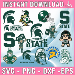 15 Files Michigan State svg Bundle, NCAA Teams Svg, NCAA svg, Sport bundle Instant Download