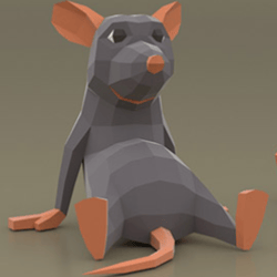 Papercraft Rat, PDF file