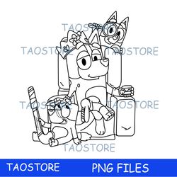 BLUEY characters Cartoon,Birthday Party Digital, PNG, png files for sublimation, BL92