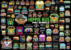 Combo Hippie Campbus, 28 PNG Hippie Soul, Hippie bus, Vintage Van PNG