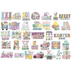 Easter PNG Bundle, Easter eggs png, Retro Easter PNG, Funny Easter png, Easter png, Bunny png