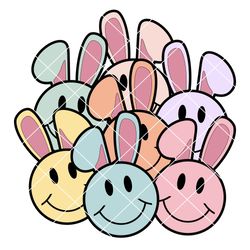 Happy Easter png, Heart Easter Png Sublimation, Heart bunny Easter png, Cute Easter Sublimation, family Smiley Face Png,