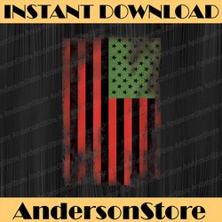 African American Pride Flag - Pan-African Green Red Black BLM, Freedom, Black woman, Since 1865 PNG Sublimation