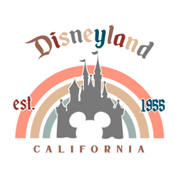 Disneyland Castle Vintage Est 1955 Svg Graphic Designs Files