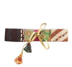 Kantha silk tie up belt I Fashion belt I boho belt I Banjara belt I Women fashion belt