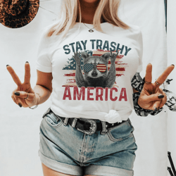 stay trashy america tee
