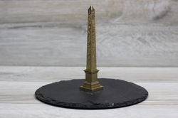 Obelisk with hieroglyphs sculpture, figure, Egypt, interior object