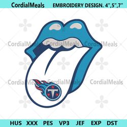 Rolling Stone Logo Tennessee Titans Embroidery Design Download File