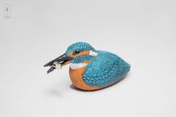 kingfisher blue bird figurine