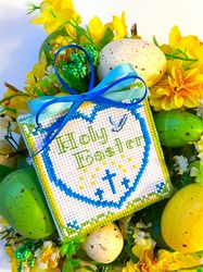 HOLY EASTER Ornament cross stitch pattern PDF by CrossStitchingForFun, Instant download, EASTER cross stitch chart