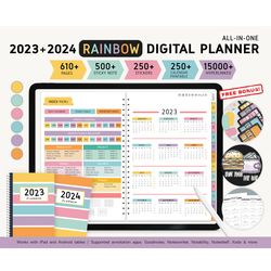 2023 Digital Planner Monthly, Weekly & Daily iPad planner for GoodNotes, Hyperlinked, Goodnotes Planner, iPad Planner