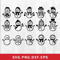 Huge Snowman Bundle Svg, Snowman Water Svg, Snowman Svg, Christmas Svg, Png Dxf Eps File