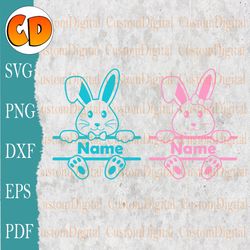 Easter Bunny SVG, Easter Svg, Bunny split svg, Bunny Face Svg, Cute Bunny Boy & Girl Shirt cutting files for Cricut