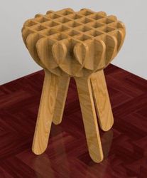 Digital Template Cnc Router Files Cnc Chair Files for Wood Laser Cut Pattern