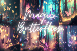 Magic butterflies Digital Paper
