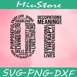Occupational Therapy Svg,png,dxf,clipart,cricut