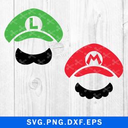 Super Mario Hat Svg, Super Mario Svg, Mario Svg, Png Dxf Eps File