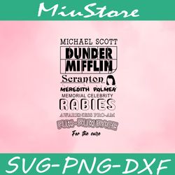 Michael Scott Meredith Palmer Fun Run Svg,png,dxf,cricut