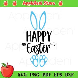 Happy Easter Svg, Cute Easter Bunny Svg, Kids Easter Svg, Funny Bunny, Easter Svg