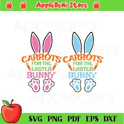Carrots for the Easter Bunny SVG, Easter Svg, Bunny Svg, Cute Bunny Face Svg