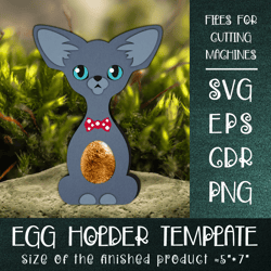Oriental Cat | Easter Egg Holder Template