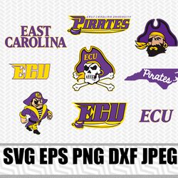 ECU Pirates Tide SVG PNG JPEG  DXF Digital Cut Vector Files for Silhouette Studio Cricut Design