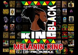 Bundle 100 Melanin King Png, Educated Black King Png, Black King Definition Png, Black Father Matter Support Black Dad P