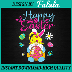 Happy Easter Day Png, Bunny Spring Gnome Png, Easter Egg Hunting Png, Easter Png, Digital download