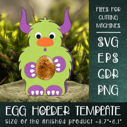 Horned Monster |Chocolate Egg Holder Template