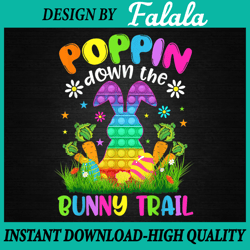 Happy Easter Day Png, Poppin Down The Bunny Trail Png, Bunny Easter Png, Easter Png, Digital download