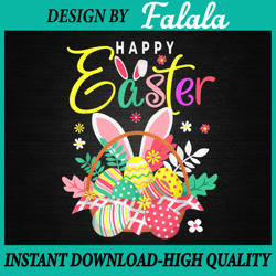 Happy Easter Egg Basket Bunny Ears Png, Easter PNG, Happy Easter Png, Easter Png, Digital download