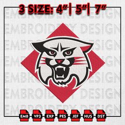 Davidson Wildcats Embroidery files, NCAA D1 teams Embroidery Designs, Davidson, Machine Embroidery Pattern