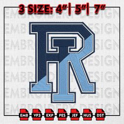 Rhode Island Rams Embroidery files, NCAA D1 teams Embroidery Designs, Rhode Island, Machine Embroidery Pattern