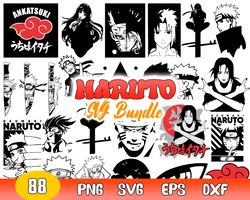 Naruto Bundle Svg, Uzumaki Naruto Svg, Anime Svg, Manga Bundle Download
