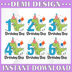 Dinosaur Birthday Numbers SVG, Dinosaur number 1, It's my 2nd 3rd 4th 5th Birthday svg Silhouette & Circut Cut design