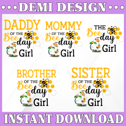 Bee Day Png, Bee Birthday Png, Family Bee Birthday Png, Bee Day Birthday Png, Cute Honey Bee Printable PNG