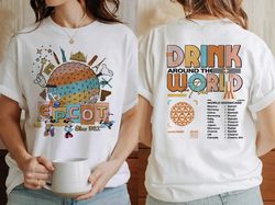 Disney Epcot World Tour Shirt, Retro Disney Epcot Shirt, Mickey And Friends, Epcot Center 1982 Shirt