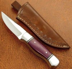 "Stainle-steel-Knife"Hunting-knife-with sheath"fixed-blade-Camping-knife, Bowie-knife, Handmade-Knives, Gifts-For-Men"n