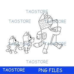 BLUEY characters Cartoon,Birthday Party Digital, PNG, png files for sublimation, BL58