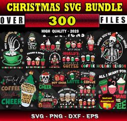 300 CHRISTMAS SVG BUNDLE - SVG, PNG, DXF, EPS Files For Print And Cricut
