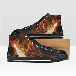 Dungeons and Dragons Shoes, High-Top Sneakers, Handmade Footwear